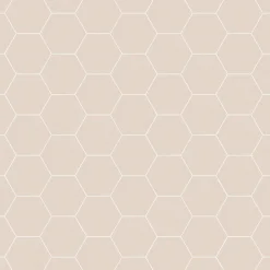 Eiffel art construction Carrelage sol / mur hexagonal effet terrazzo grand format beige 51,9x59,9 cm MICRA Hexagono Crema