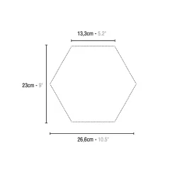 Aelle Carrelage Carrelage sol / mur hexagonal motif patchwork 26,23 cm ALCHIMIA ELISIR