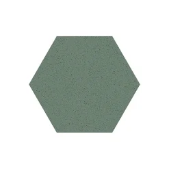 Carrelage sol / mur hexagonal effet terrazzo grand format bleu vert 51,9x59,9 cm MICRA Hexagono Indigo-Eiffel art construction New