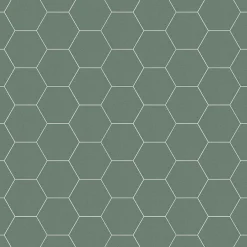 Carrelage sol / mur hexagonal effet terrazzo grand format bleu vert 51,9x59,9 cm MICRA Hexagono Indigo-Eiffel art construction New