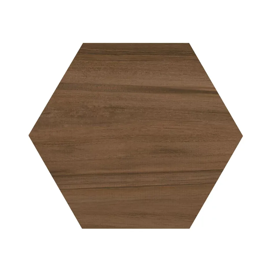 Aelle Carrelage Carrelage sol / mur hexagonal effet bois grand format HEXAGONO BELICE NOCE