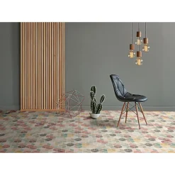 Aelle Carrelage Carrelage sol / mur hexagonal coloré 17x15 cm MINIMA8.6 MULTI COLOR 1 MIN103M