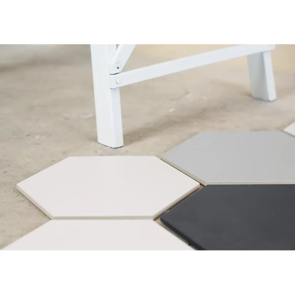 Carrelage sol / mur hexagonal blanc mate 26,23 cm ALCHIMIA BIANCO-Aelle Carrelage Online