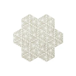 Eiffel art construction Carrelage sol / mur hexagonal effet ciment 25x21,6 cm TERRACRETA Cesello Argilla (vendu par boite de 1.18m2)