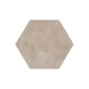 Carrelage sol / mur hexagonal effet ciment vieilli gris claire 25x21,6 cm TERRA GRIGIO-Aelle Carrelage