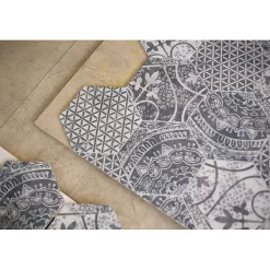 Aelle Carrelage Carrelage sol / mur hexagonal motif patchwork 26,23 cm ALCHIMIA ARS MIX2