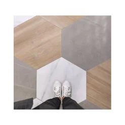Aelle Carrelage Carrelage sol / mur hexagonal effet marbre blanc grand format NIKOI HEXAGONO VERBIER