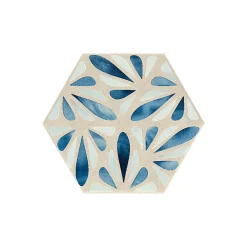 Carrelage sol / mur hexagonal effet ciment 25x21,6 cm TERRACRETA Dipinto Marna(vendu par boite de 1.18m2)-Eiffel art construction Clearance