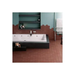 Carrelage sol / mur hexagonal uni terracotta orange mate 11,6x10,1 cm KROMATIKA CLAY-Eiffel art construction Outlet