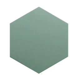 Carrelage sol / mur hexagonal uni vert 17,5x20 cm COIMBRA PICKLE GREEN 30638-Aelle Carrelage