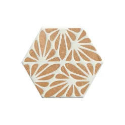 Eiffel art construction Carrelage sol / mur hexagonal effet ciment 25x21,6 cm TERRACRETA Cesello Chamotte(vendu par boite de 1.18m2)