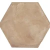 Aelle Carrelage Carrelage sol / mur hexagonal effet ciment 25 x 21.6 cm TERRA OCRA HEXAGONAL