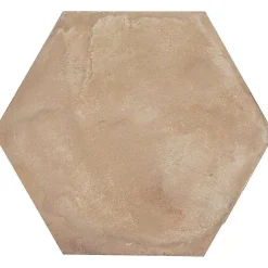 Aelle Carrelage Carrelage sol / mur hexagonal effet ciment 25 x 21.6 cm TERRA OCRA HEXAGONAL