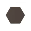 Eiffel art construction Carrelage sol / mur hexagonal uni marron mate 11,6x10,1 cm KROMATIKA BROWN