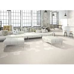 Carrelage sol / mur moderne 60x60 cm NEUTRAL WHITE-Aelle Carrelage Discount