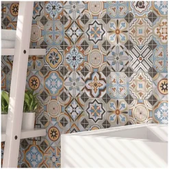 Aelle Carrelage Carrelage sol / mur mosaique motif coloré WORLD PARKS CENTRAL