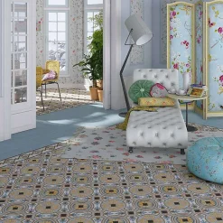 Carrelage sol / mur octogonal motif 20x20 cm VODEVIL OCTOGONO DIGLAS-Aelle Carrelage Online