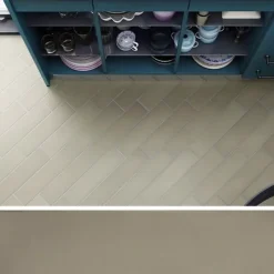 Carrelage sol / mur pose baton rompu chevron uni vert kaki mate STROMBOLI EVERGREEN-Aelle Carrelage Best