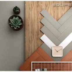 Carrelage sol / mur pose baton rompu chevron uni vert kaki mate STROMBOLI EVERGREEN-Aelle Carrelage Best