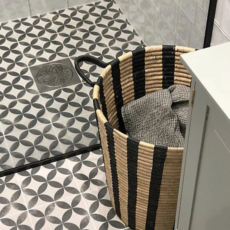 Carrelage sol / mur pose baton rompu chevron uni rose mate STROMBOLI ROSE BREEZE-Aelle Carrelage Hot