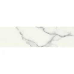 Carrelage sol / mur rectangulaire effet marbre blanc mate 6x24 cm SCULTOREA statuario vena argento miniature J477-Aelle Carrelage Outlet