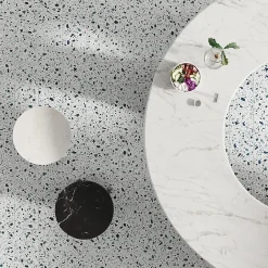 Carrelage sol / mur terrazzo multicouleur 18,6x18,6 cm CONFETTI BIANCO PETROLIO-Aelle Carrelage Hot