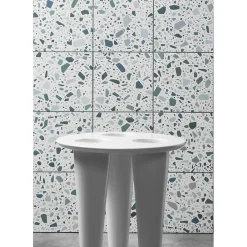 Carrelage sol / mur terrazzo multicouleur 18,6x18,6 cm CONFETTI BIANCO PETROLIO-Aelle Carrelage Hot