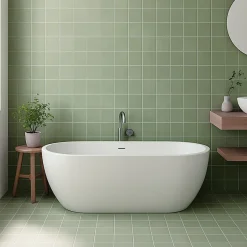 Aelle Carrelage Carrelage sol / mur 20x20 uni vert MONOCOLOR MUSGO