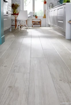 Colours Carrelage sol blanc 20 x 120 cm Cotage