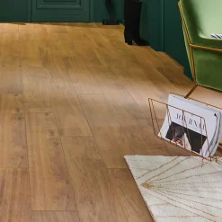 Colours Carrelage sol effet bois brut miel L.120 x l.20 cm x ép.10 mm, Rustic Wood