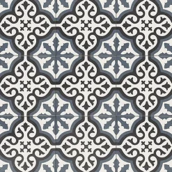 Carrelage sol effet carreaux de ciment Richelieu london 20x20 cm --Reflex Boutique Outlet