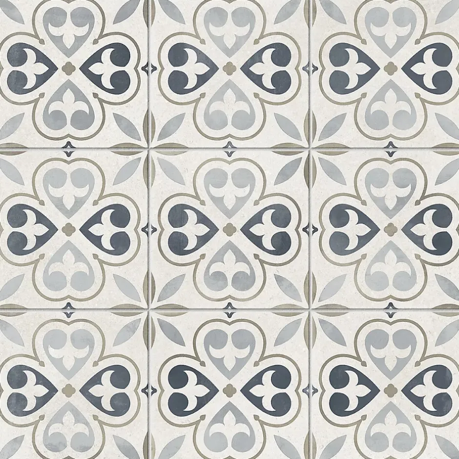 Reflex Boutique Carrelage sol effet carreaux de ciment Stella fint 60x60 cm - Réflex Boutique