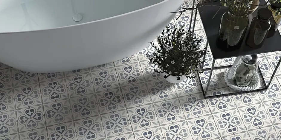 Reflex Boutique Carrelage sol effet carreaux de ciment Stella fint 60x60 cm - Réflex Boutique