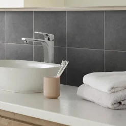 Colours Carrelage sol et mur anthracite effet pierre L.20 x l.20 cm x ép.8,2 mm, Konkrete