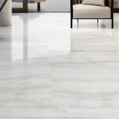 Carrelage sol et mur argent brillant Onyx 90 x 180 cm