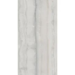 Carrelage sol et mur argent brillant Onyx 90 x 180 cm