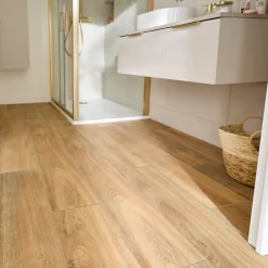 GoodHome Carrelage sol et mur aspect bois naturel L.120 x l.20 cm x ép.9 mm, Antic Rustic