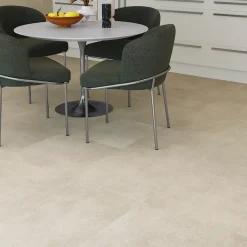 Baldocer Carrelage sol et mur blanc cassé effet béton L.60 x l.60 cm x ép.9.3 mm, Asphalt