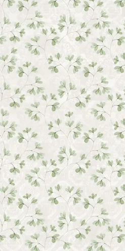 Carrelage sol et mur blanc Floral 60 x 120 cm