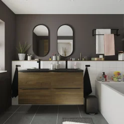 Carrelage sol et mur blanc L.20 x l.20 cm x ép.8,2 mm, Konkrete-GoodHome Online