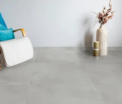 Carrelage sol et mur Concrete gris effet béton 61 x 61 cm ep 9cm