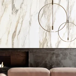 Carrelage sol et mur doré brillant Prestige 90 x 180 cm- Discount