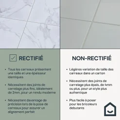 Carrelage sol et mur effet marbre beige brillant L.60 x l.60 cm x ép.8 mm, Musetta-GoodHome Outlet