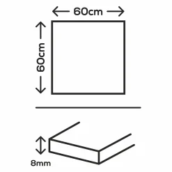 Carrelage sol et mur effet marbre beige brillant L.60 x l.60 cm x ép.8 mm, Musetta-GoodHome Outlet