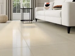 Carrelage sol et mur effet marbre beige brillant L.60 x l.60 cm x ép.8 mm, Musetta-GoodHome Outlet