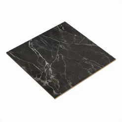 GoodHome Carrelage sol et mur effet marbre anthracite brillant L.60,8 x l.60,8 cm x ép.8,5 mm, Aruma