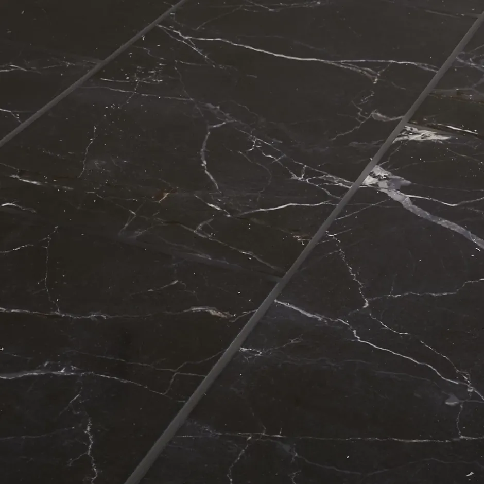 Carrelage sol et mur effet marbre anthracite brillant L.61,3 x l.30,3 cm x ép.9 mm, Aruma-GoodHome Sale