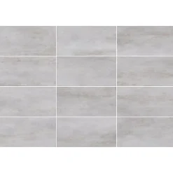 Carrelage sol et mur en grès cérame effet béton gris mat L.60 x l.30 cm x ép.7,4 mm, Upper-Gresmalt New