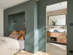 Carrelage sol et mur gris clair effet béton L.59,5 x l.59,5 cm x ép.8,7 mm, Arina-GoodHome Discount