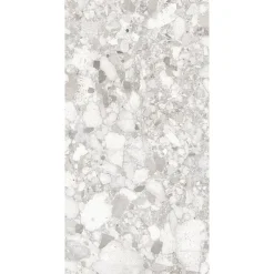 Carrelage sol et mur gris mat Breccia 60 x 120 cm